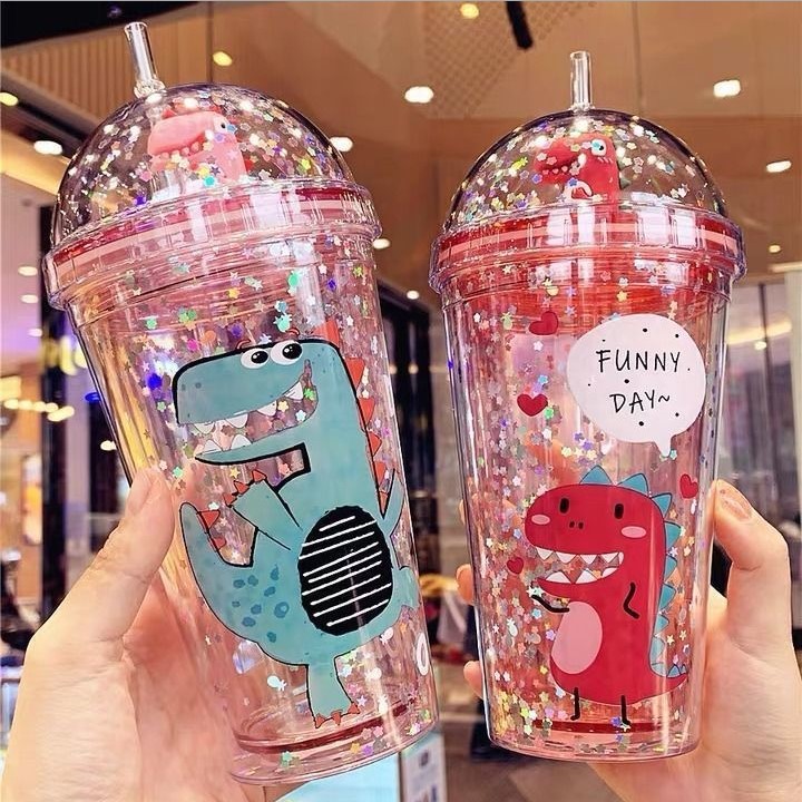 BÌNH ĐỰNG NƯỚC KHỦNG LONG 3D CUTE 500ML