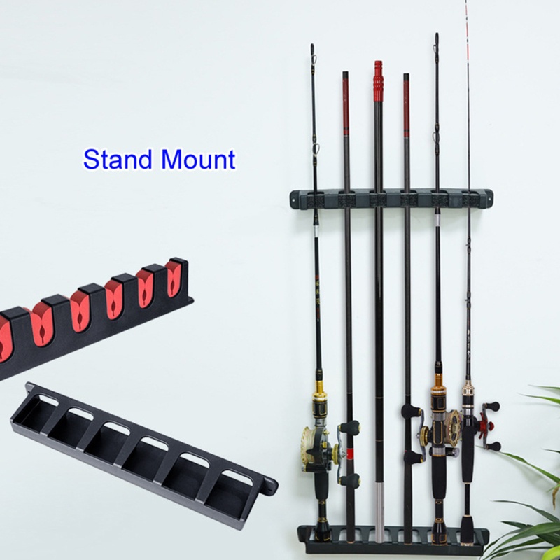 Giá Đỡ Cần Câu Cá 6 Trục Gắn Tường Tiện Dụng