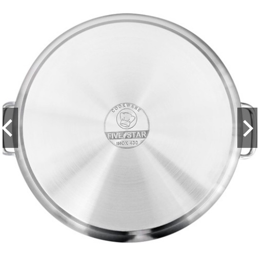 Nồi Luộc Gà Inox 430 Fivestar 28-30-32cm -Dung Tích 18 Lít- Dùng Bếp Từ - xoong nồi Tân Hợp Thành ,giá rẻ,Bảo Hành 5 Năm