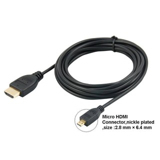 CÁP CHUYỂN MICRO HDMI RA HDMI DÙNG CHO LAPTOP, MÁY ẢNH, ĐIỆN THOẠI