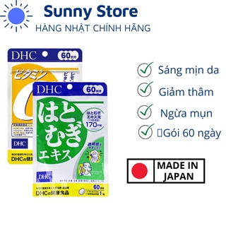 Combo Viên uống trắng da và Vitamin C 60 ngày nội địa Nhật Bản