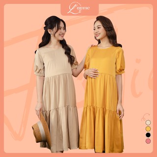 Váy bầu công sở Mochi Dress - Mẫu đầm suông cho mẹ bầu đi tiệc thiết kế bởi LAMME