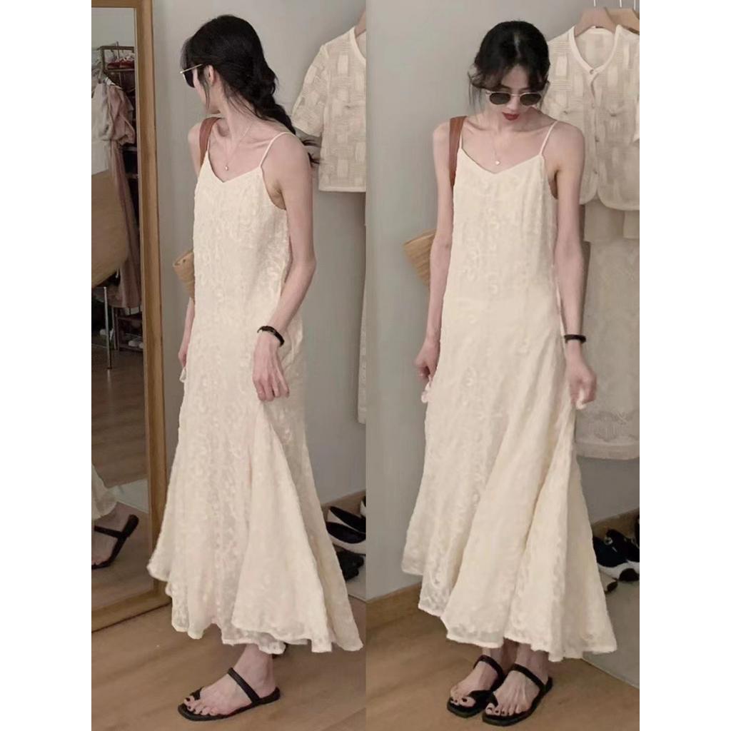 Đầm Ren Cổ V Phong Cách Hàn Quốc Thời Trang Mùa Hè Sành Điệu 63992