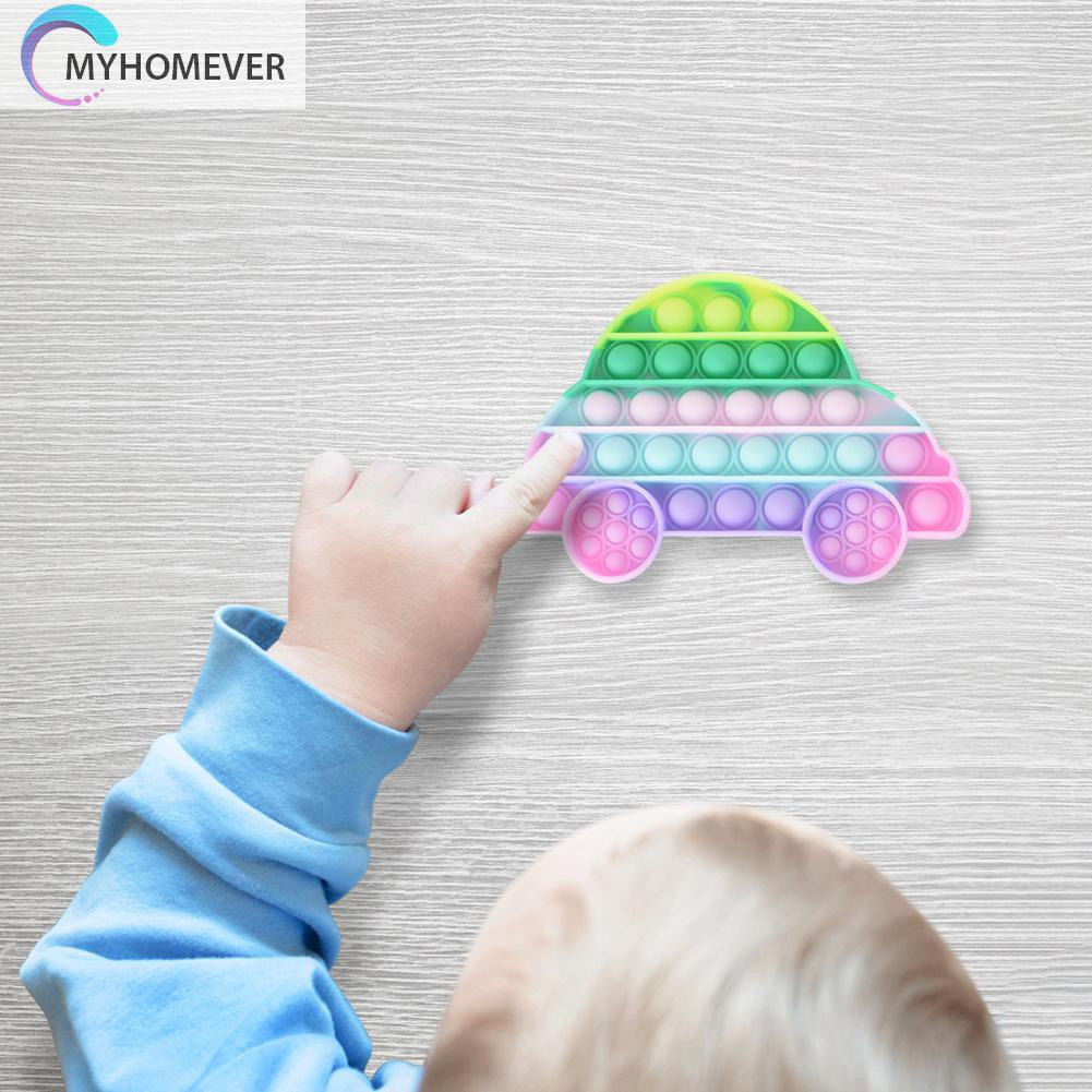 Pop It Fidget Đồ chơi Car Push Bubble Fidget Sensory Relax Đồ chơi Anti Stress Đồ chơis Rainbow Macaron