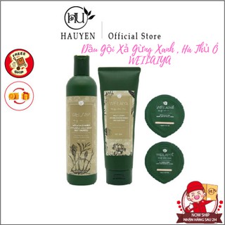 Dầu Gội Xả Gừng Xanh , Hà Thủ Ô WEILAIYA , Dau Goi Kích Mọc Tóc , Giảm Dụng Tóc ( Tặng Sét Mini ) [ Chính Hãng ]