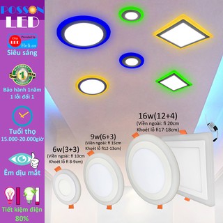 ĐÈN LED ỐP TRẦN POSSON LP-RI12+4B-G