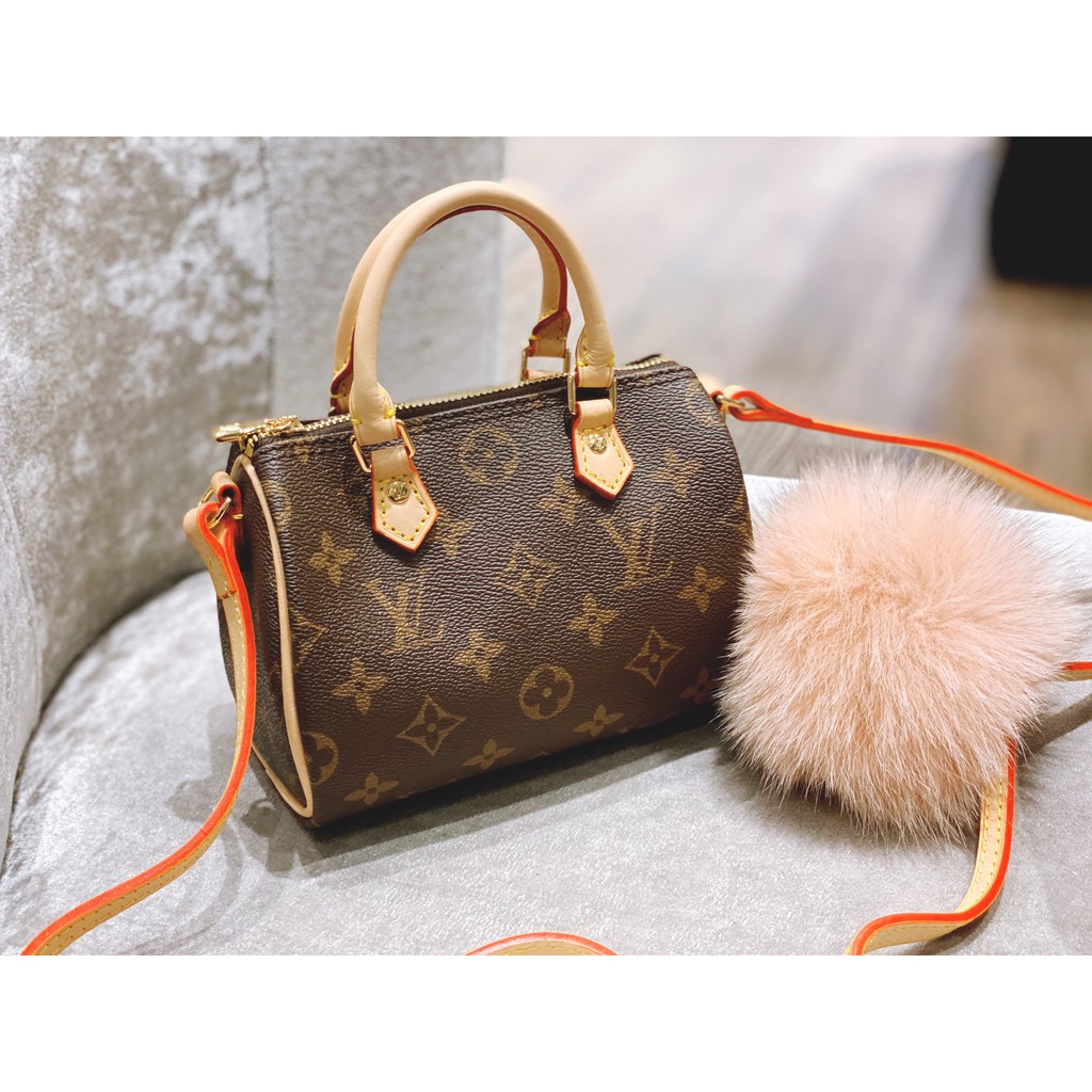 LV SPEEDY NANO MINI SPSL DA THẬT SIZE 17CM