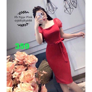 [Thanh lí xả kho] Đầm Body Thun Phối Lưới Bó Sát Quyến Rũ Giá Tận Xưởng - 359