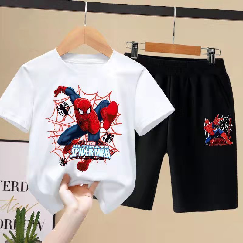 Bộ Đồ Thể Thao 2 Món Áo Thun Tay Ngắn Phối Quần Short Thời Trang Mùa Hè Cho Bé Trai Từ 3-4 - 5-6 Đến 7 Đến 8-9 - 10-11 Tuổi