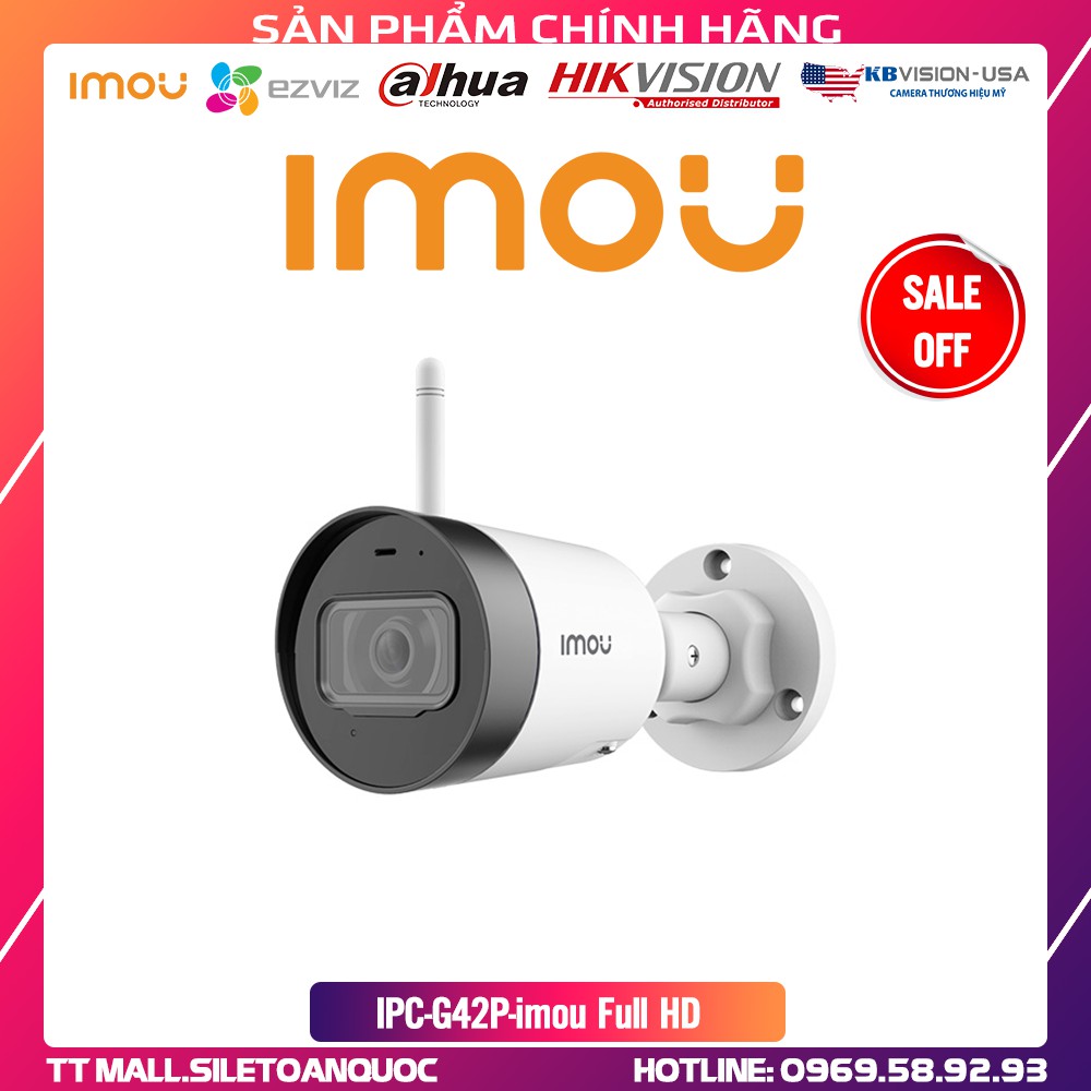 Camera IP Wifi 4.0MP IPC-G42P-IMOU - Chính Hãng Bảo Hành 2 Năm