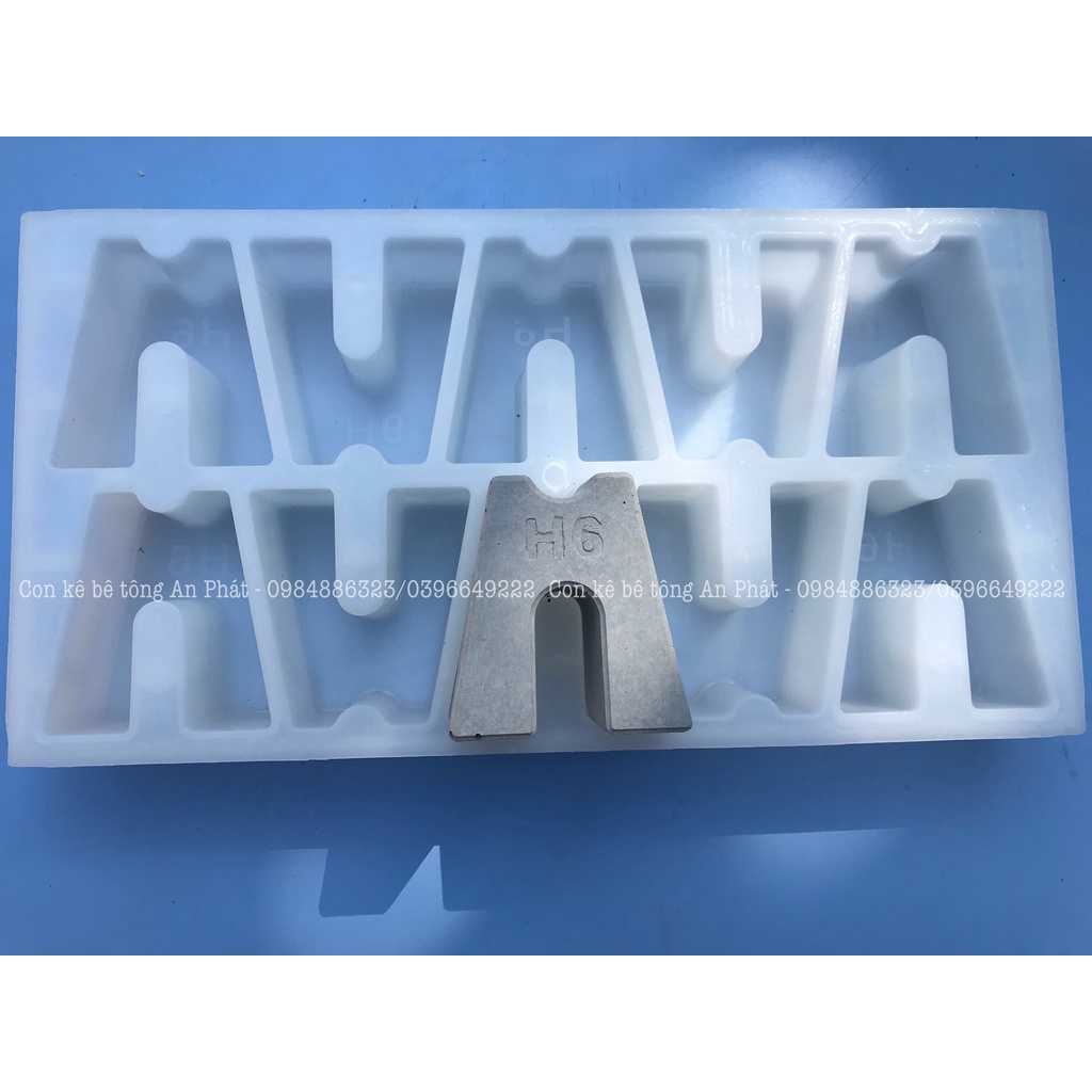 Khuôn nhựa đúc con kê bê tông H6(60mm) dùng kê thép sàn lớp trên khi đổ bê tông siêu bền chất lượng