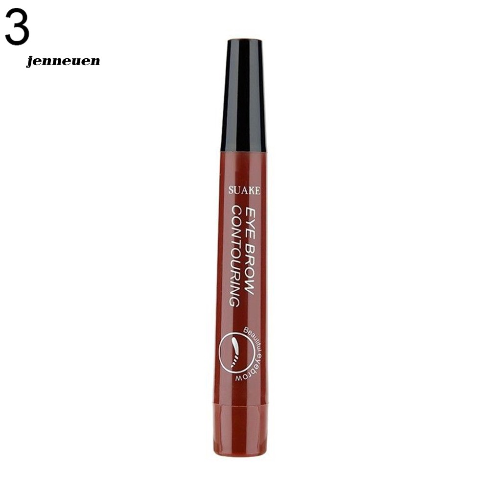 Bút kẻ lông mày dạng phẩy sợi đầu bút phân thành 4 nhánh chống nước lâu phai