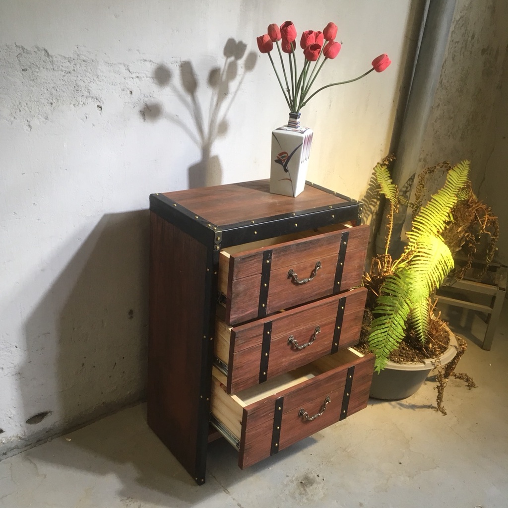 Tủ gỗ vintage TG4-09-22