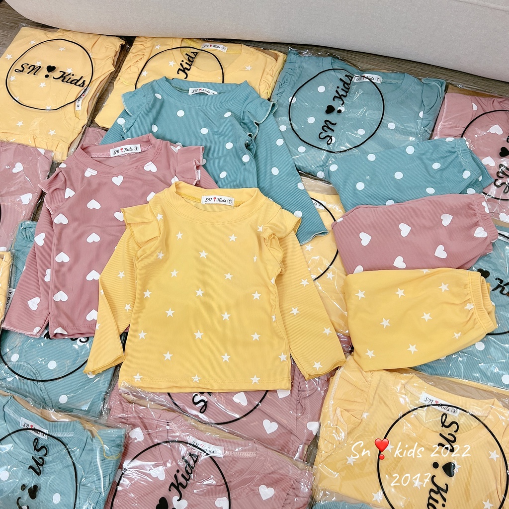 Bộ tăm tim sao tay bèo bé gái