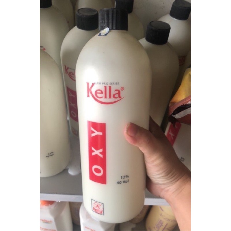Trợ nhuộm Kella chính hãng 1000ml, oxy nhuộm tóc Kella