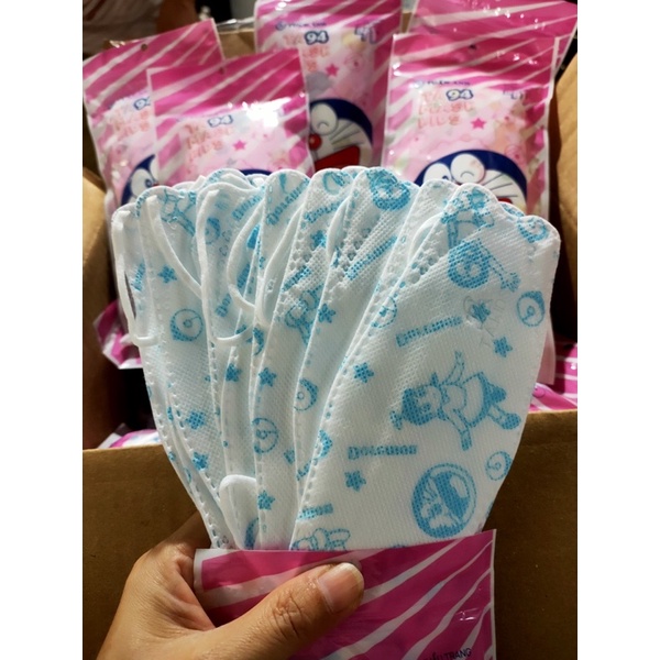 khẩu trang trẻ em kf94, mix màu mix hình , thùng  300 cái và thùng 600 cai.