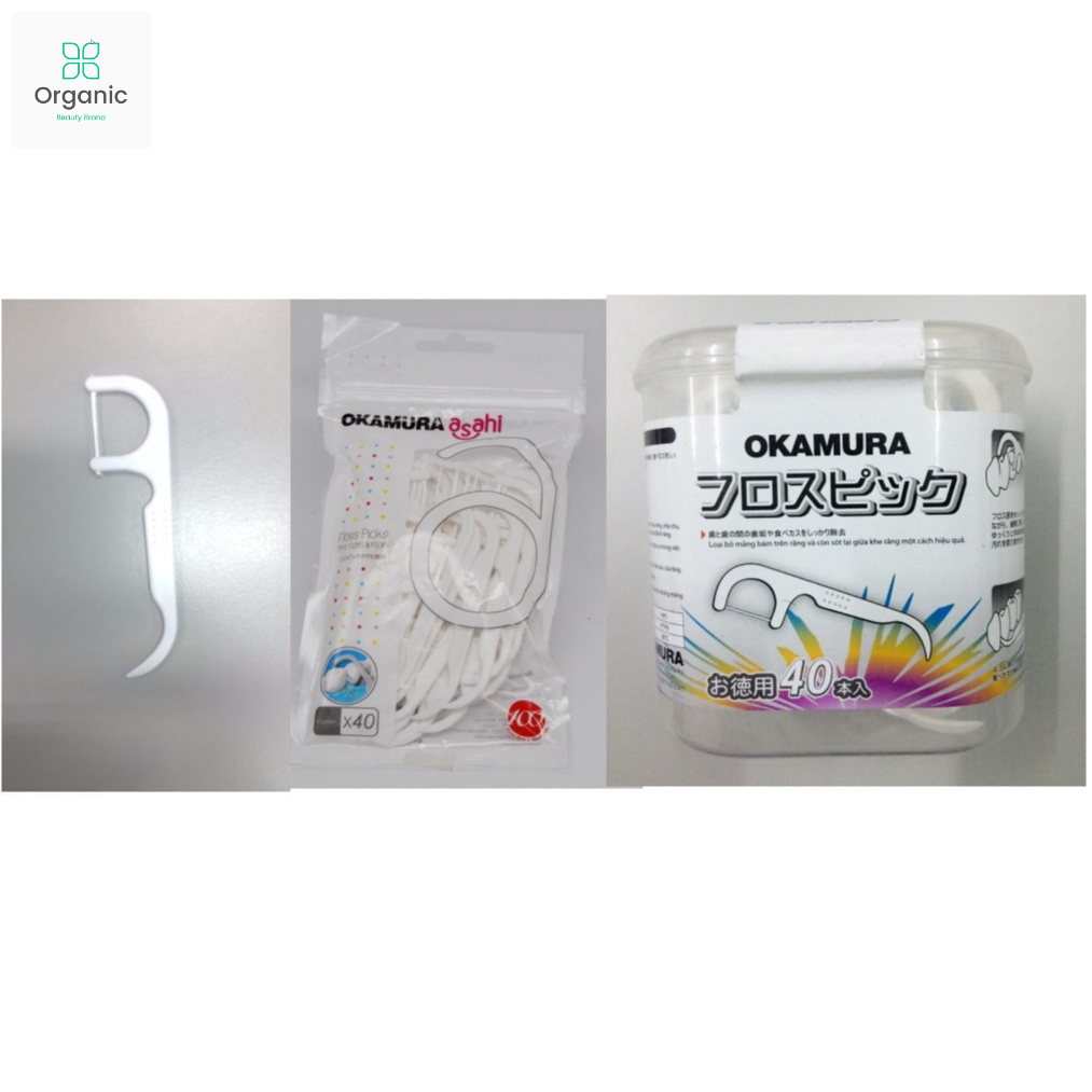Okamura - Tăm chỉ nha khoa Nhật Bản - Vệ sinh răng miệng sạch sẽ