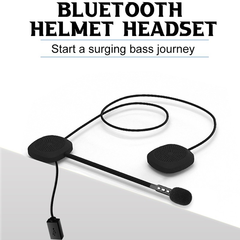 Tai Nghe Bluetooth V5.0 Gắn Mũ Bảo Hiểm T2 Chống Nước Chống Nhiễu