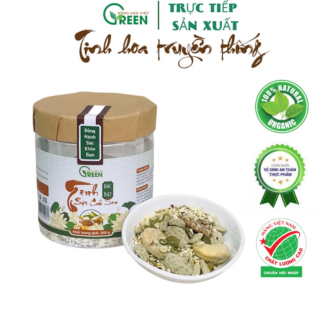 Bột củ sen ngũ cốc bột củ sen mix hạt dinh dưỡng, cỏ ngọt (thay thế đường) VietGreen natural ít béo