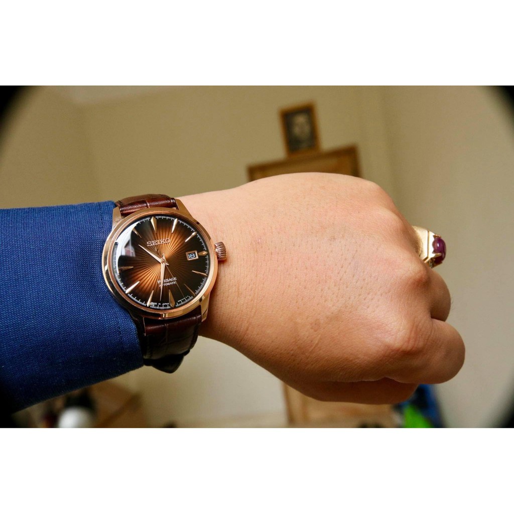 Đồng Hồ Nam Seiko Presage Automatic Sang Trọng Dây Da