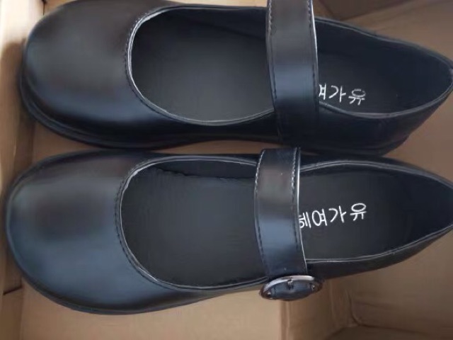 (Sẵn Đen 37 39- Nâu39 37 35) ⚡️Giày búp bê lolita  nữ da PU phong cách Lolita Ulzzang-FORM TO (G6) | BigBuy360 - bigbuy360.vn