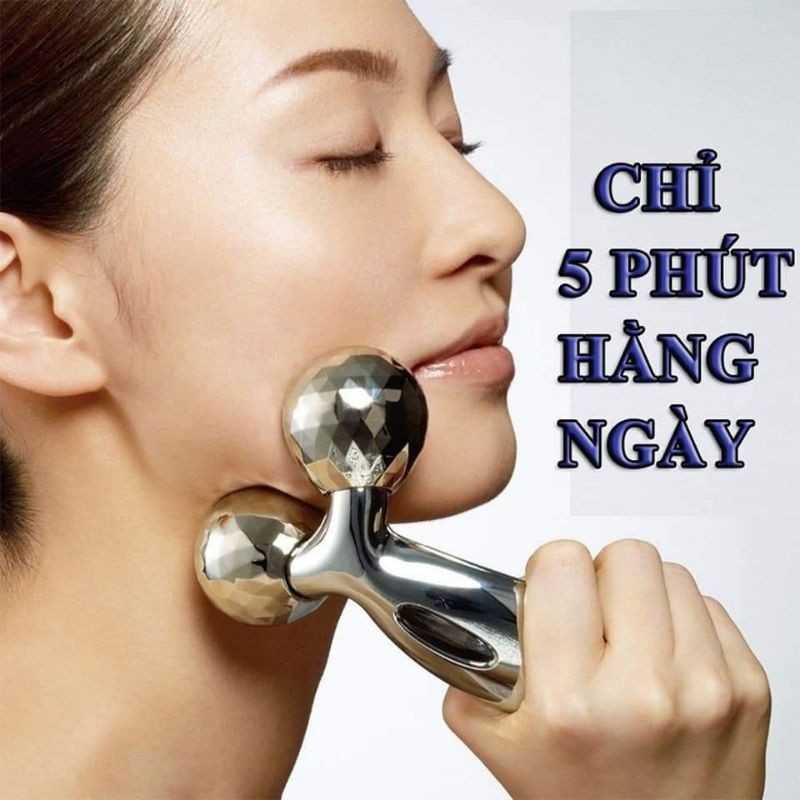 Cây lăn mặt massage inox 3D Hàng chuẩn nha mấy nàng