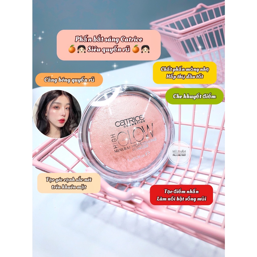 [AUTH] Phấn bắt sáng Catrice high glow made in Italy