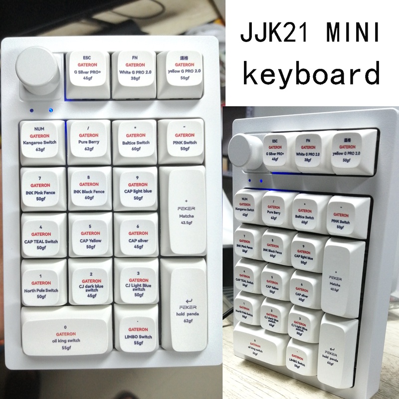 Bàn Phím Cơ Feker JJK-21 Không Dây 3 Chế Độ Kèm Bàn Phím Chuyên Dụng