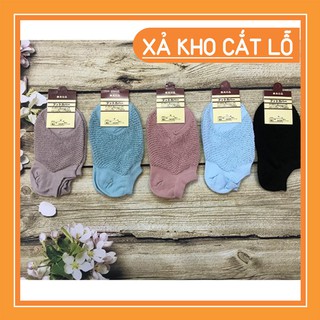 Tất lưới nữ thông hơi cổ ngắn xuất Nhật – Combo 5 đôi