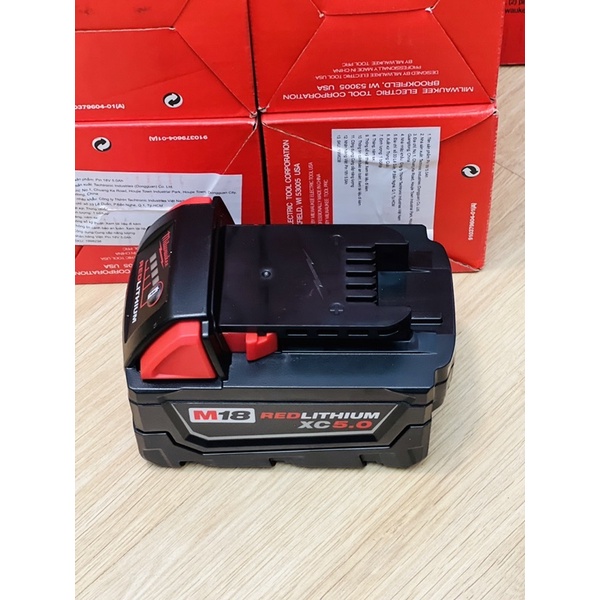Pin M18 Milwaukee 2Ah-3Ah- 5Ah-8Ah -12Ah Giá Rẻ