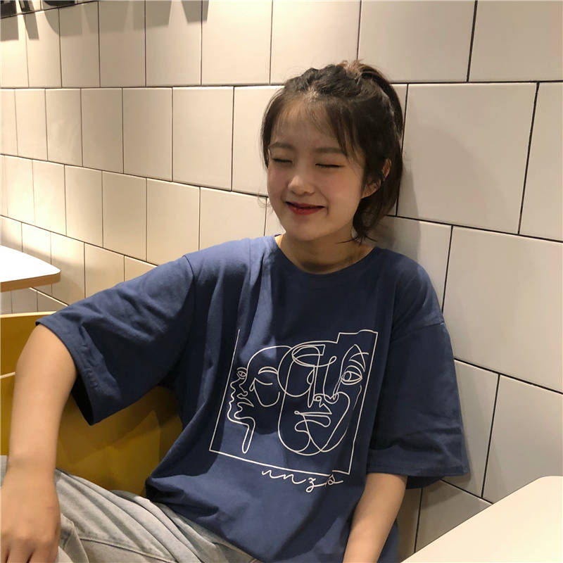 NRVP Áo thun nữ cổ tròn tay ngắn thời trang 2021