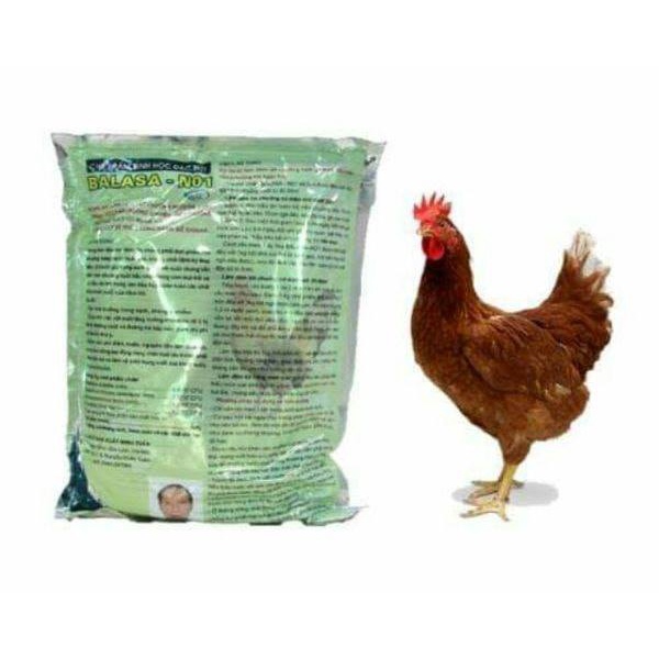 BALASA N01 1kg - Men Vi Sinh Rắc Chuồng, Xử Lý Môi Trường Chăn Nuôi Sạch Sẽ, Hợp Vệ Sinh. Đệm lót chuồng nuôi gà,lợn,...