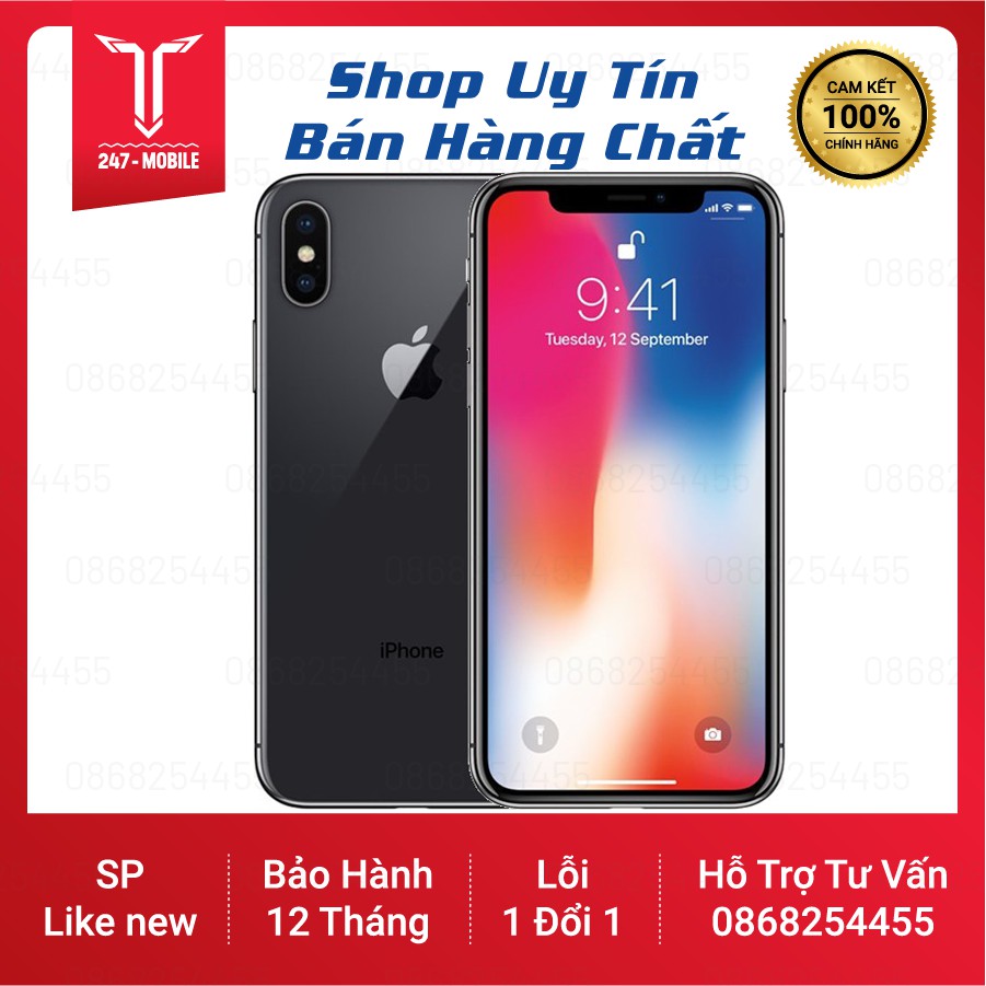 Điện thoại iPhone X 64Gb Quốc Tế ✅ FreeShip✅ Mới 99% Bảo Hành 12 Tháng