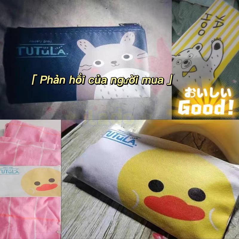 ⭐ iLado ⭐  Hộp bút chì thiết kế chia nilong chủ đề nhân vật túi zip nhỏ hộp vải đựng đồ Hộp đựng hộp bút hologram bút cute theme bọc zip tiểu an văn phòng phẩm Đa Dụng túi đựng đồ dùng cá nhân hình