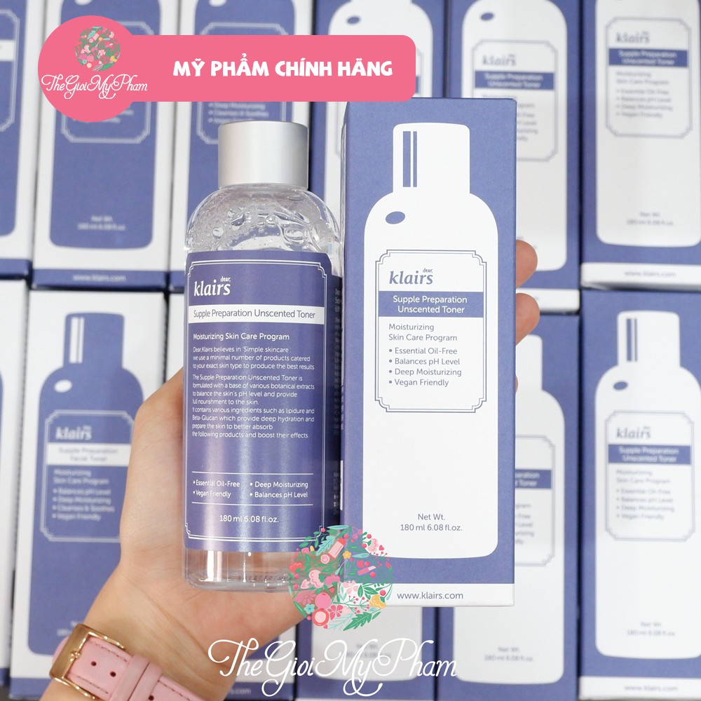 Nước Hoa Hồng Không Mùi Klairs Supple Preparation Unscented Toner [ Mẫu Mới ] | BigBuy360 - bigbuy360.vn