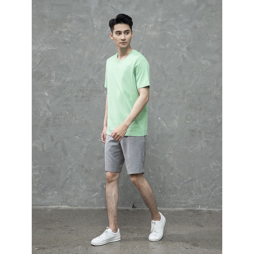 Áo thun nam ngắn tay không cổ ARISTINO phom Casual fit thoải mái, thích hợp hoạt động thể thao - ATS020S1