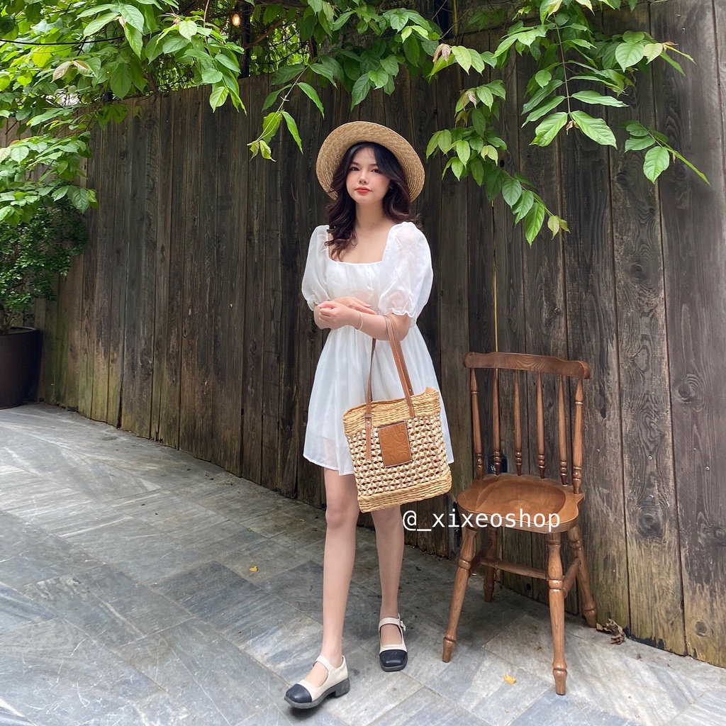 Váy đầm babydoll tơ bồng bềnh tiểu thư công chúa xixeoshop - v121 | BigBuy360 - bigbuy360.vn