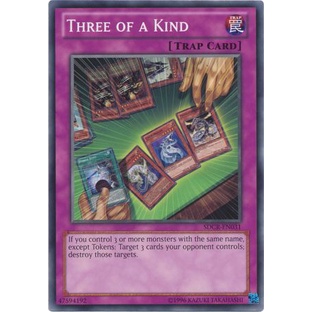 Thẻ bài Yugioh - TCG - Three of a Kind / SDCR-EN031'