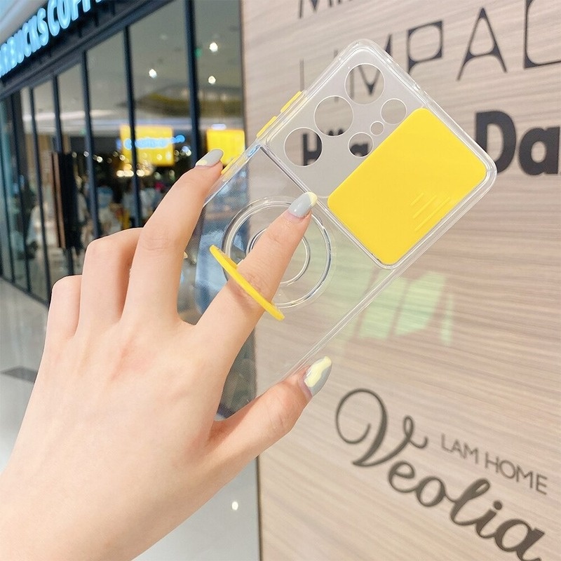 Ốp Điện Thoại Tpu Mềm Trong Suốt Chống Sốc Có Vòng Đỡ Bảo Vệ Camera Cho Oppo A93 A73 A54 A94 A74 A15 A15S Oppo F17Pro F19 F19Pro