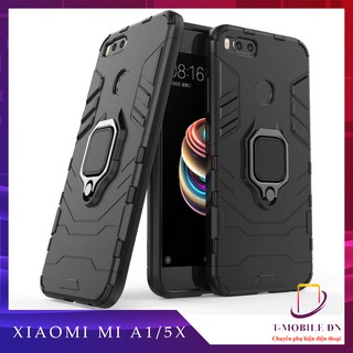 Ốp lưng Xiaomi Mi A1 5X, 🔥FREESHIP🔥Ốp iron man chống sốc kèm nhẫn iring chống xem video tiện lợi cho Xiaomi Mi 5X A1
