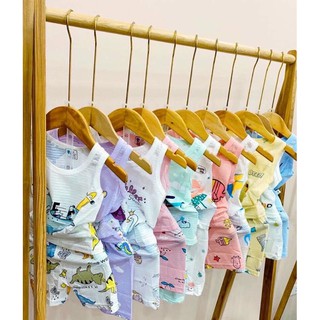 Bộ thun ba lỗ sợi cho bé trai từ 10-20kg
