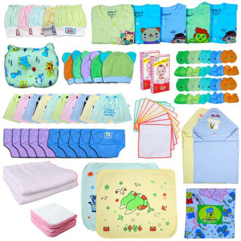 combo 95 món đồ sơ sinh cho bé