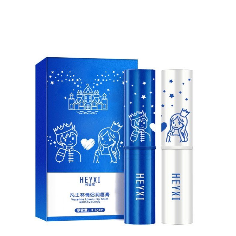 Set 2 son dưỡng HEYXI Hoàng tử Công chúa Vaseline Lovers Lip Balm dưỡng ẩm hồng môi HEYX13 | BigBuy360 - bigbuy360.vn