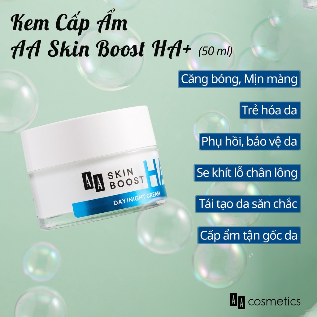 KEM CẤP ẨM VÀ SERUM CẤP ẨM SKIN BOOTS HA+