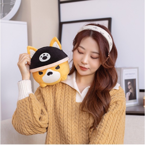 Gối Nhồi Bông Hình Chú Chó Gorou 21*38cm