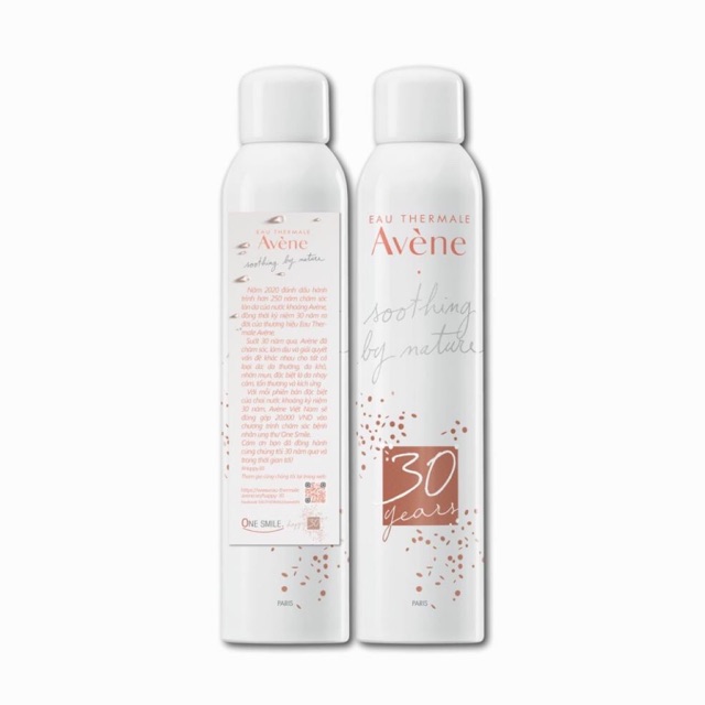 Combo 2 chai nước khoáng làm dịu, chống kích ứng da Avène Thermal Spring Water 300ml
