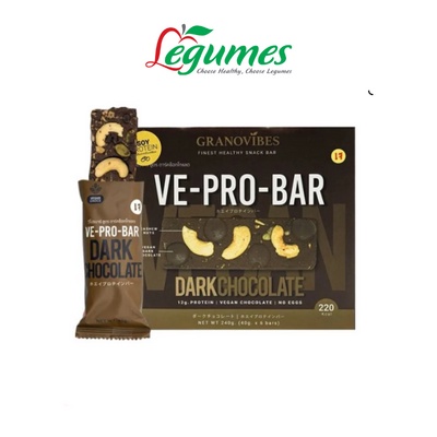 Thanh Năng Lượng Granovibes Ve – Pro Bar Dark Chocolate Bổ Sung Protein 40g