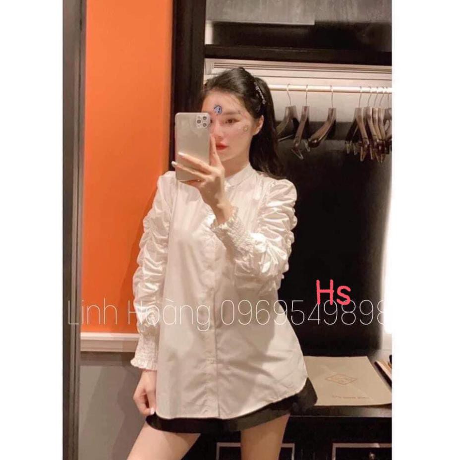 Áo Sơ Mi Tay Rúm Chất Đũi Lụa Loại 1