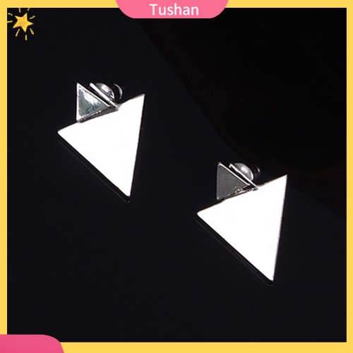 Hoa tai kiểu dáng tam giác thời trang phong cách cho nữ