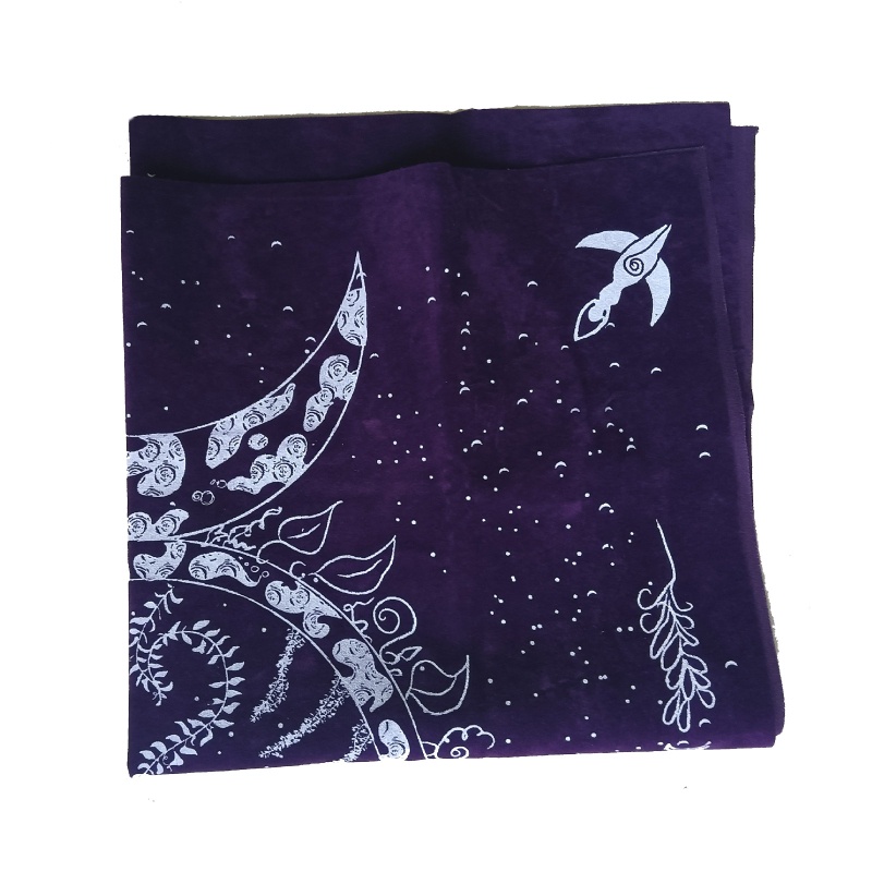 Fol Triple Khăn Nhung Đặc Biệt Cho Bộ Bài Tarot Chiêm Tinh Học Bài Tarot Divination